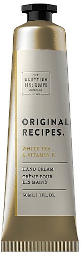 Krem do rąk - Scottish Fine Soaps Original Recipes White Tea & Vitamin E Hand Cream — Zdjęcie N1