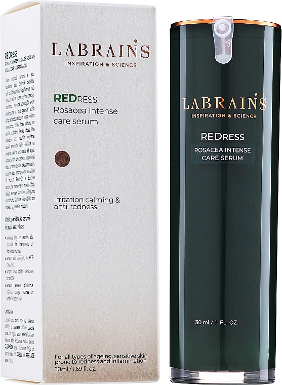 Serum do skóry z trądzikiem różowatym - Labrains Redress Rosacea Intense Care Serum — Zdjęcie N2