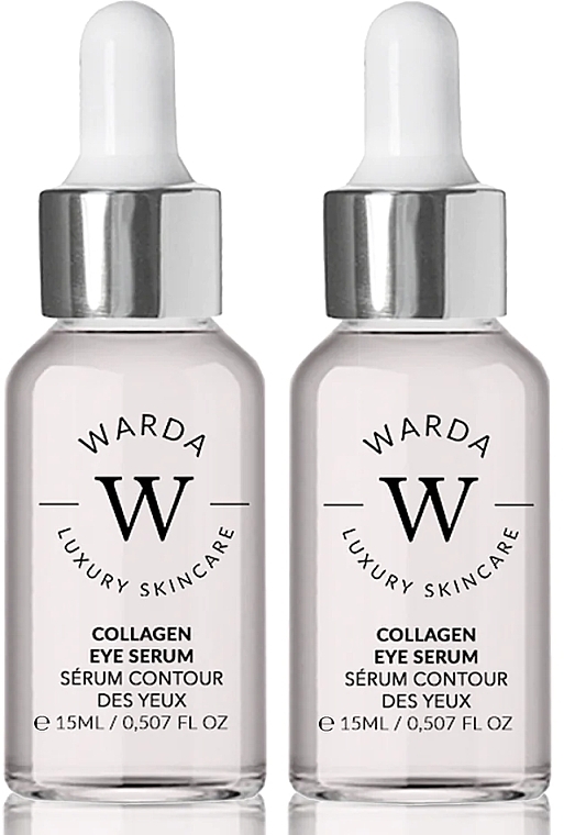 Zestaw - Warda Skin Lifter Boost Collagen Eye Serum (eye/serum/2x15ml) — Zdjęcie N1