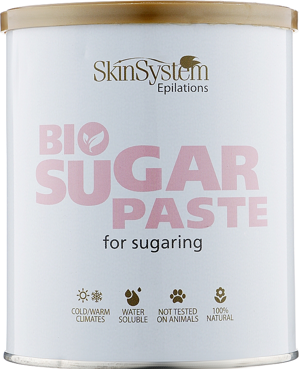 Pasta cukrowa do depilacji, gęsta, bez podgrzewania - Skin System Bio Sugar Paste Strong — Zdjęcie N3