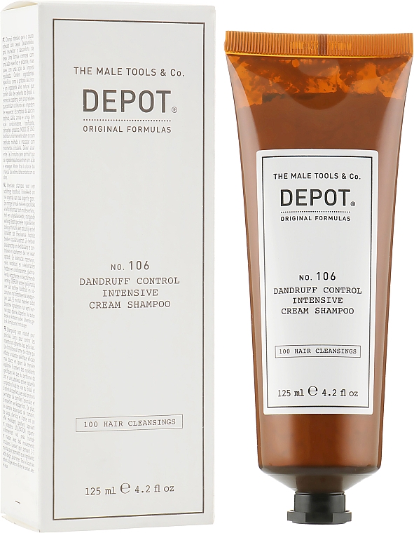 Intensywny szampon przeciwłupieżowy - Depot 106 Dandruff Control Intensive Cream Shampoo