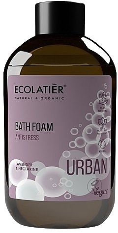 Pianka do kąpieli Lawenda i nektarynka - Ecolatier Urban Bath Foam