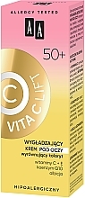 Wygładzający krem pod oczy wyrównujący koloryt 50+ - AA Vita C Lift — Zdjęcie N4