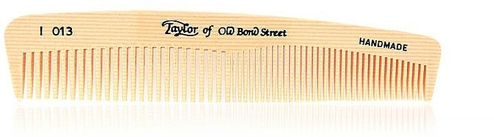 Męski grzebień kieszonkowy do włosów, 12,5 cm, kość słoniowa, I013 - Taylor of Old Bond Street Fine/Coarse Teeth Pocket Comb — Zdjęcie N2
