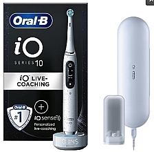 Kup 	Elektryczna szczoteczka do zębów, biała z kropkami - Oral-B iO Series 10 Stardust White
