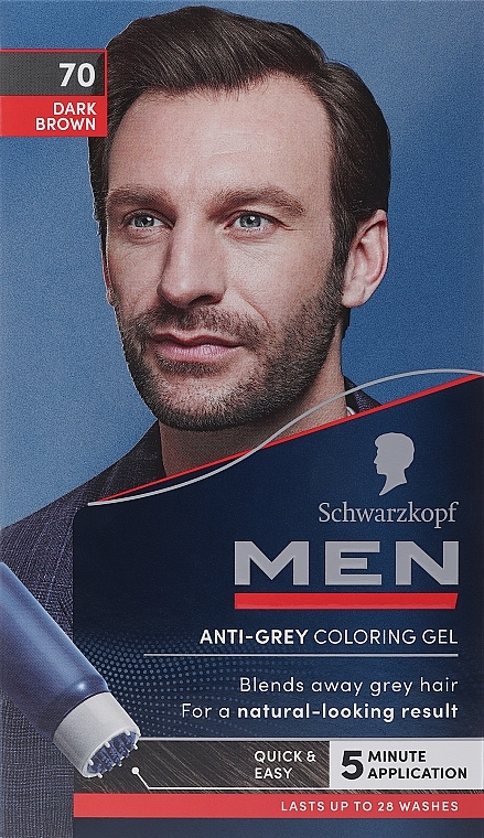 Koloryzujący żel do siwych włosów dla mężczyzn - Schwarzkopf Men Ultimate Anti Grey Colour Gel — Zdjęcie N2