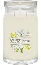 Świeca zapachowa w słoiku Midnight Jasmine, 2 knoty - Yankee Candle Midnight Jasmine — Zdjęcie N2