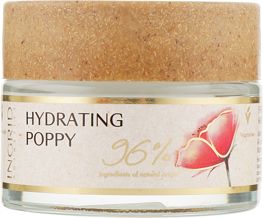 Nawilżający krem do twarzy - Ingrid Cosmetics Vegan Hydrating Poppy