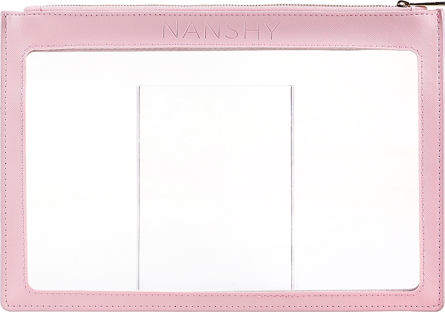Kosmetyczka przezroczysta, różowa - Nanshy Clear PVC Makeup Pouch — Zdjęcie N1