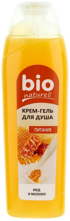 Odżywczy krem-żel pod prysznic Miód i mleko - Bio Naturell — Zdjęcie N1