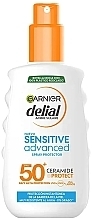 Kup Spray do opalania - Garnier Delial Sensitive Advanced Protector Spray SPF50+ Ceramide Protect