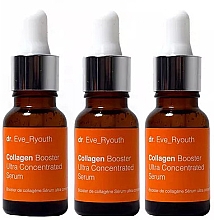 Zestaw serum do twarzy - Dr. Eve_Ryouth Collagen Booster Ultra Concentrated (serum/3x15ml) — Zdjęcie N1