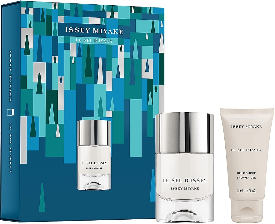 Issey Miyake Le Sel D'Issey Christmas Gift Set - Zestaw (edt/50ml + sh/gel/50ml) — Zdjęcie N1