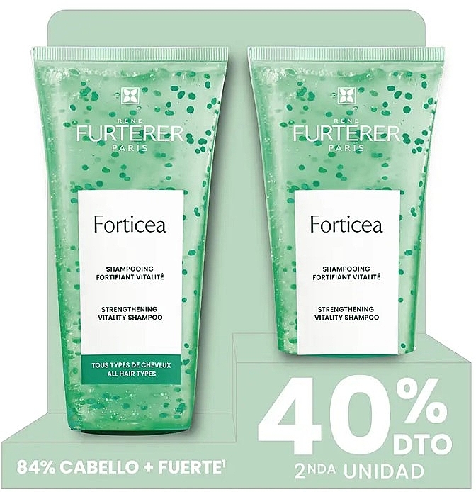 Zestaw - Rene Furterer Forticea (shm/2x200ml) — Zdjęcie N1