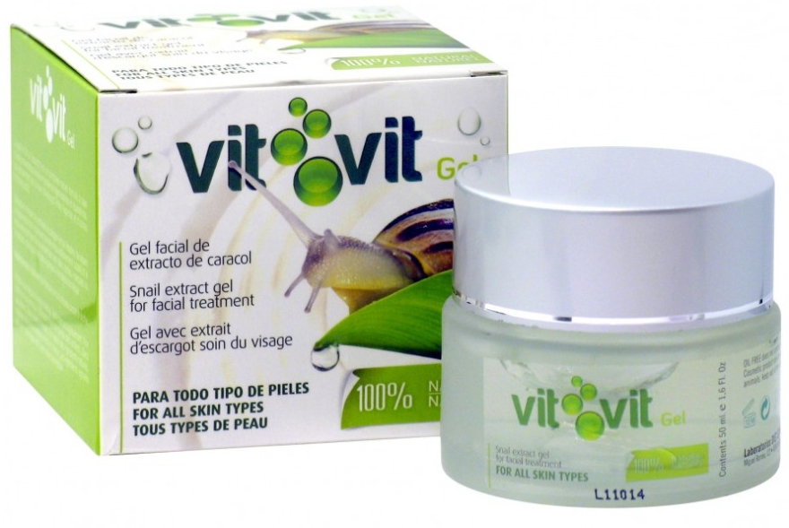 Żel do twarzy z ekstraktem ze śluzu ślimaka - Diet Esthetic Organic Snail Gel Vit Vit — Zdjęcie N1