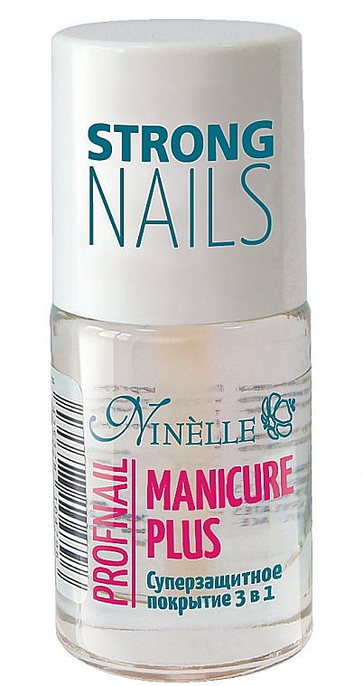 Super ochronny lakier do paznokci 3 w 1 - Ninelle Manicure Plus Profnail — Zdjęcie N1