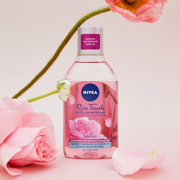 NIVEA Rose Touch Micelarny - Micelarny płyn dwufazowy z organiczną wodą różaną — Zdjęcie N4