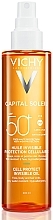 Kup Wodoodporny olejek przeciwsłoneczny do twarzy, ciała i włosów SPF 50+ - Vichy Capital Soleil Invisible Oil SPF 50+