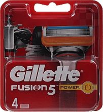 Wymienne wkłady do maszynki, 4 szt. - Gillette Fusion Power — Zdjęcie N3