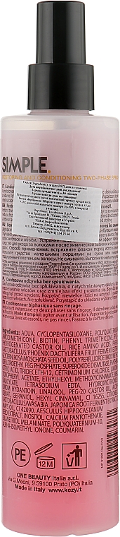 Rewitalizująca dwufazowa odżywka w sprayu - Kezy Simple Restoring and Conditioning Two-Phase Spray — Zdjęcie N2