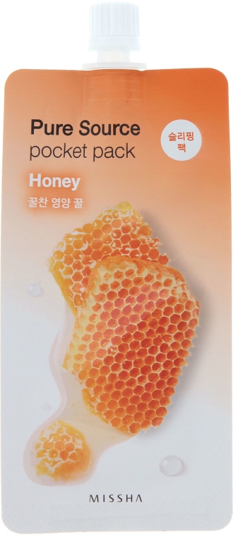 Odżywcza maseczka na noc z ekstraktem z miodu - Missha Pure Source Pocket Pack Honey