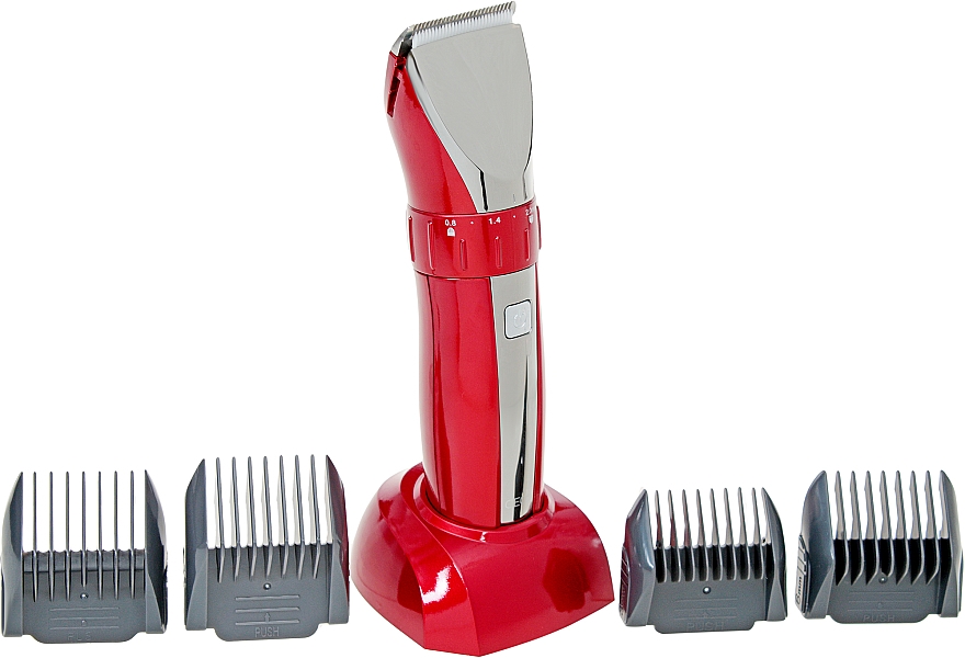 Trymer do włosów, czerwony - Original Best Buy Manual Professional CEOX Cordless Clippers — Zdjęcie N1