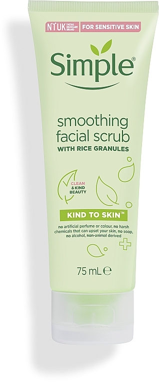 Wygładzający peeling do twarzy - Simple Kind Of Skin Smoothing Facial Scrub — Zdjęcie N2