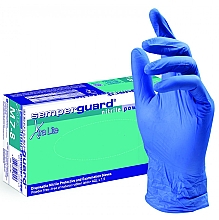 Kup Rękawice nitrylowe, bezpudrowe, rozmiar M, 100 szt., niebieskie - Sempermed Semperguard Nitrile Xtra Lite