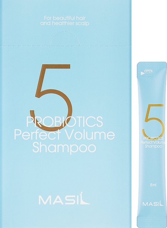 Szampon probiotyczny dla perfekcyjnej objętości włosów - Masil 5 Probiotics Perfect Volume Shampoo (próbka) — Zdjęcie N2