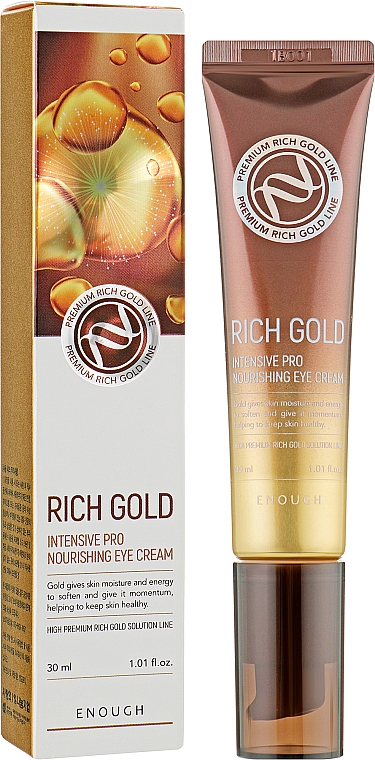 Odżywczy krem pod oczy ze złotem - Enough Rich Gold Intensive Pro Nourishing Eye Cream — Zdjęcie N2