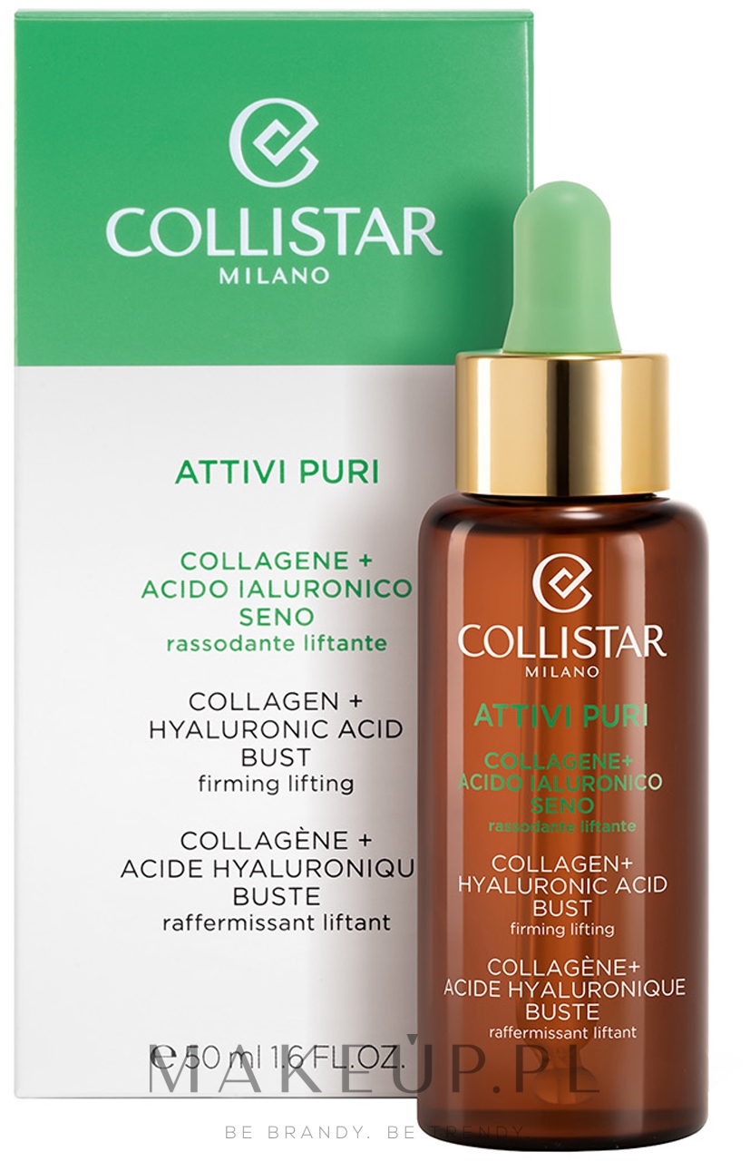 Ujędrniające serum do biustu z kolagenem i kwasem hialuronowym - Collistar Attivi Pure Actives Collagen + Hyaluronic Acid Bust Firming Lifting — Zdjęcie 50 ml