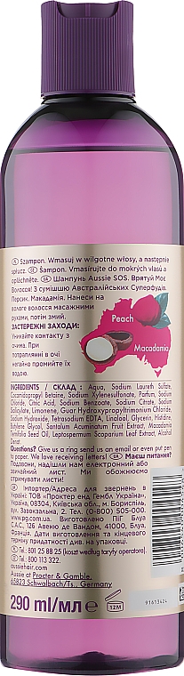 Szampon do włosów zniszczonych - Aussie SOS Save My Lengths! Shampoo — Zdjęcie N2