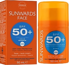 Krem do twarzy i szyi z bardzo wysoką ochroną przeciwsłoneczną - Synchroline Sunwards Face cream SPF 50+ — Zdjęcie N4