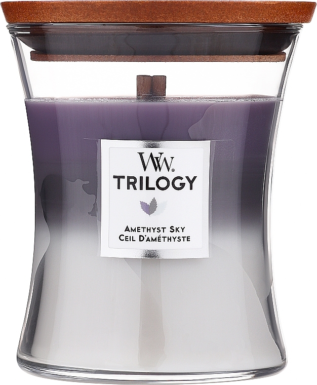 Świeca zapachowa - Woodwick Trilogy Hourglass Candle Amethyst Sky — Zdjęcie N2