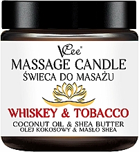 Kup Świeca do masażu Whisky i tytoń - VCee Massage Candle Whiskey & Tobacco Coconut Oil & Shea Butter
