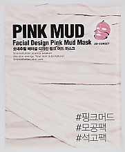 Kup Różowa gliniana maska gorsetowa do twarzy - So Natural Facial Design Pink Mud Mask