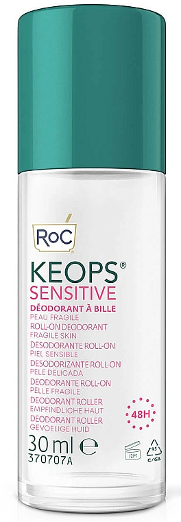 Dezodorant w kulce - Roc Keops Deo Roll-On Sensitive Skin — Zdjęcie N1