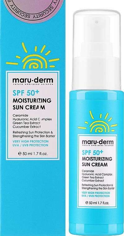 Nawilżający krem przeciwsłoneczny - Maruderm Cosmetics Moisturizing Sun Cream SPF50+ — Zdjęcie N1