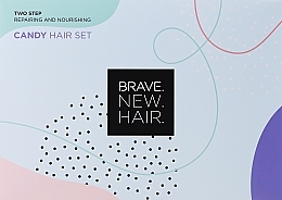 Kup Zestaw do terapii regenerująco-odżywczej dla włosów - Brave New Hair Candy Hair Set (ampoules/6x10ml + h/mask/250ml + brush) 