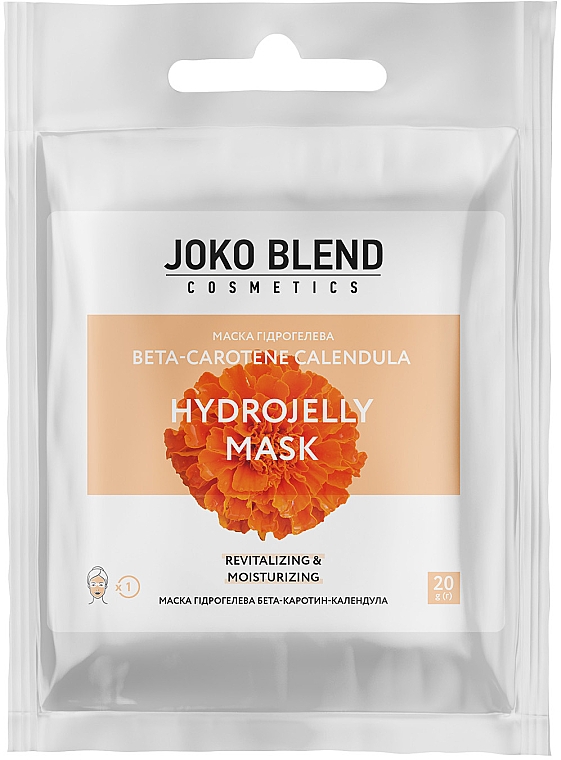 Rewitalizująco-nawilżająca hydrożelowa maska do twarzy - Joko Blend Beta-Carotene Calendula Hydrojelly Mask