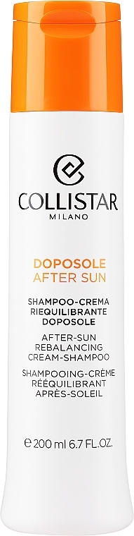 Odbudowujący szampon do włosów osłabionych promieniami słonecznymi - Collistar After-Sun Rebalancing Cream-Shampoo