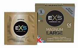 Prezerwatywy powiększone XL, 3 szt. - EXS Condoms Magnum Large — Zdjęcie N1