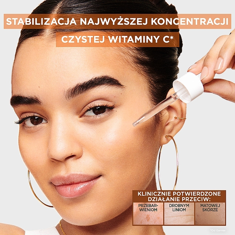 PRZECENA! Serum do twarzy na noc z witaminą C - Garnier Skin Naturals Vitamin C Serum * — Zdjęcie N6