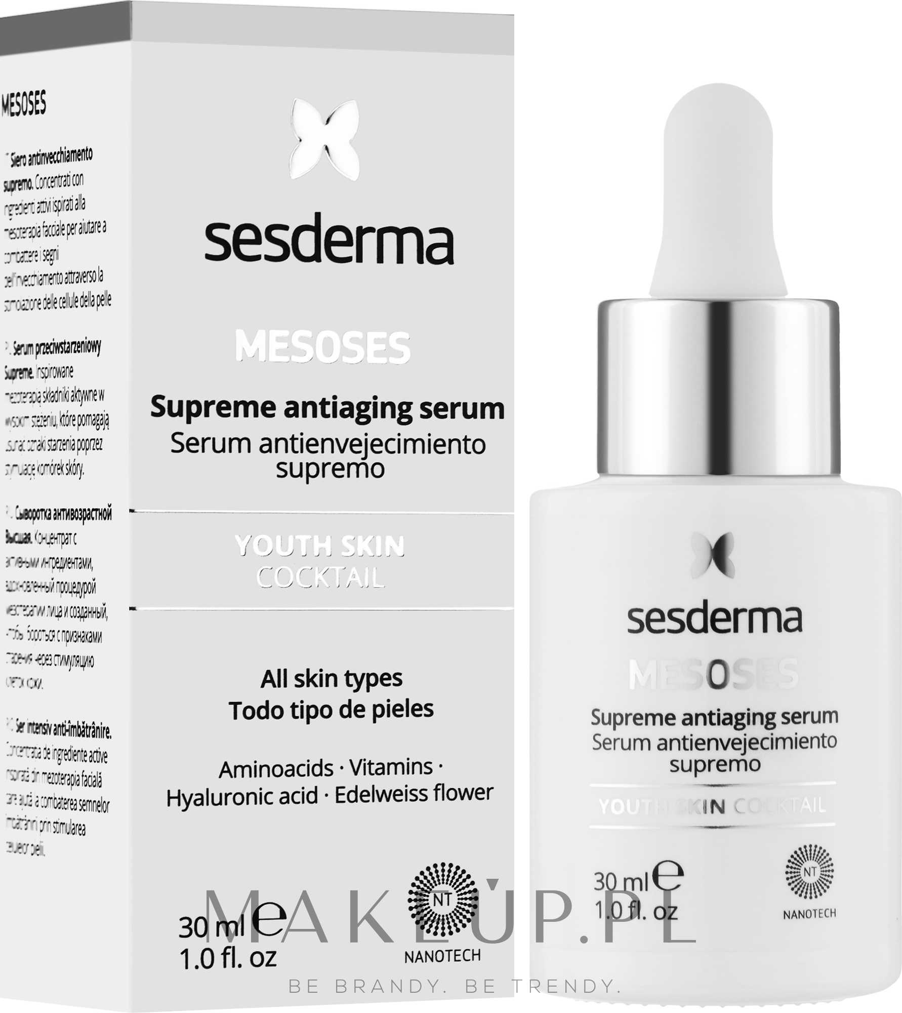Przeciwstarzeniowe serum do twarzy - SesDerma Laboratories Mesoses Supreme Antiaging Serum — Zdjęcie 30 ml