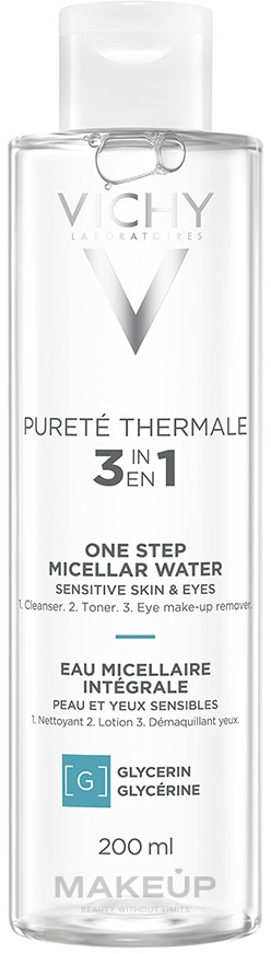 Płyn micelarny do twarzy i oczu - Vichy Purete Thermale Mineral Micellar Water — Zdjęcie 200 ml