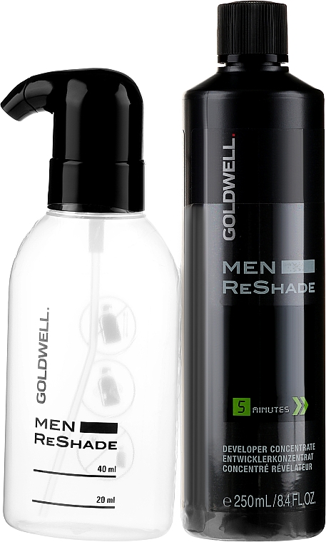 Skoncentrowany preparat do koloryzacji dla mężczyzn - Goldwell Men ReShade Devloper Concentrate (conc 250 ml + bottle) — Zdjęcie N1