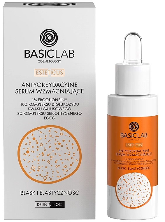 Specjalistyczne antyoksydacyjne serum ujędrniające Blask i elastyczność - BasicLab Dermocosmetics Esteticus — Zdjęcie N1