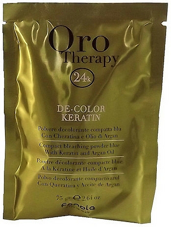 Rozjaśniający puder z keratyną do włosów - Fanola Oro Therapy Color Keratin (sachets) — Zdjęcie N1