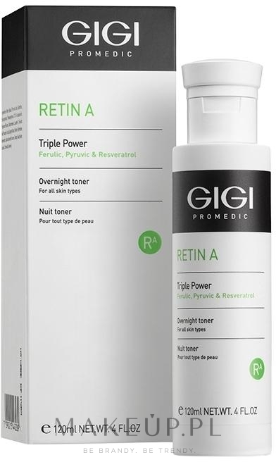 Aktywny tonik regenerujący do twarzy z retinolem - Gigi Retin A Overnight Toner — Zdjęcie 120 ml