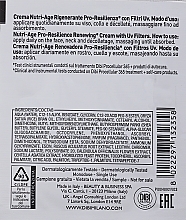 Odżywczy prebiotyczny krem do twarzy z filtrami UV - DIBI Milano Procellular 365 Nutri-Age Pro-Resilience Renewing Cream With Uv Filters (próbka) — Zdjęcie N2